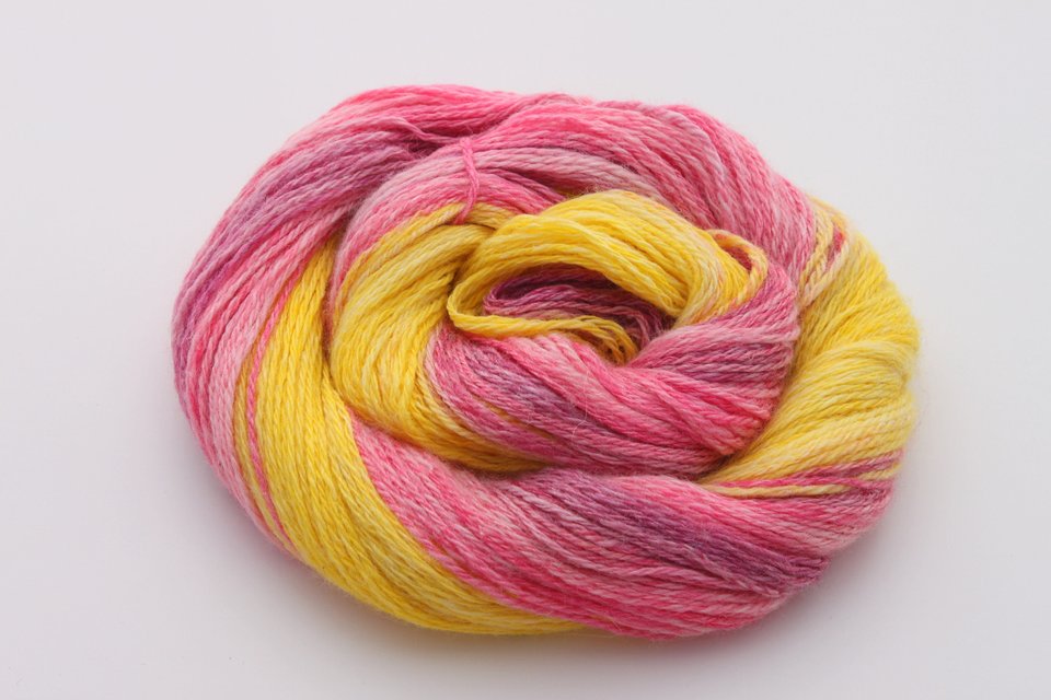 Handspun Yarn | Merino / Silk | Good Morning Sunshine