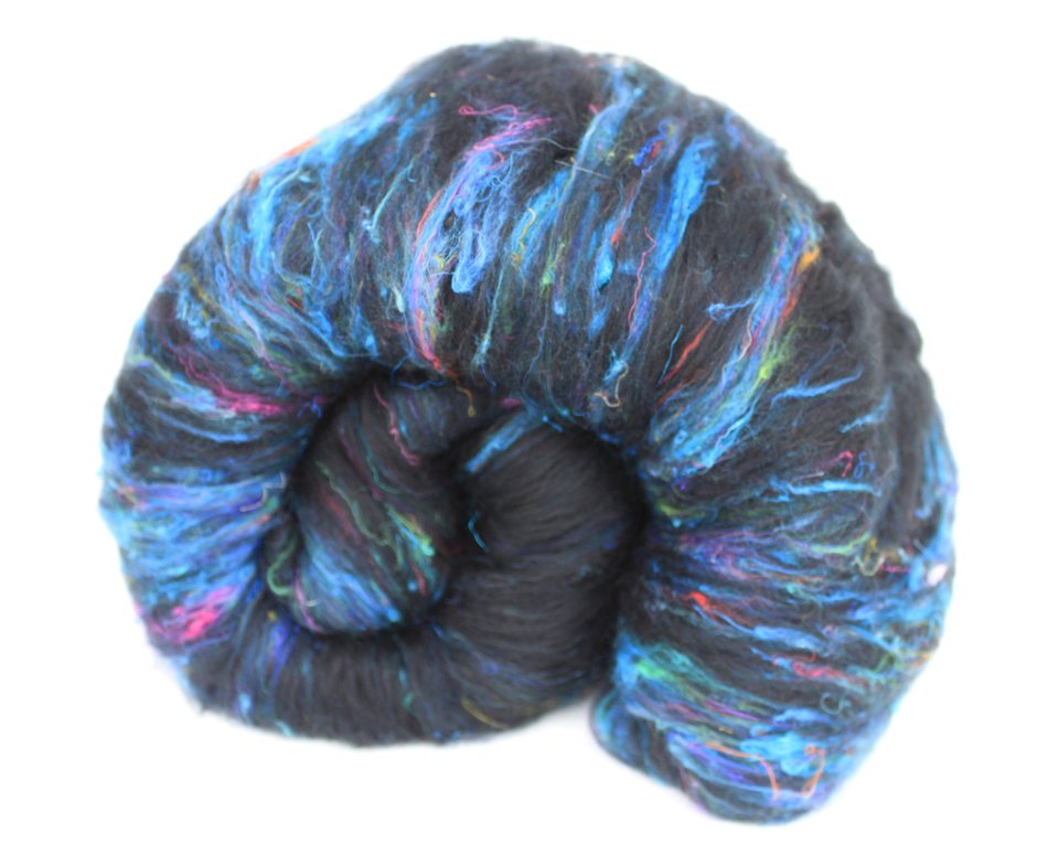 Spinning Fiber Batt - Merino / Sari Silk