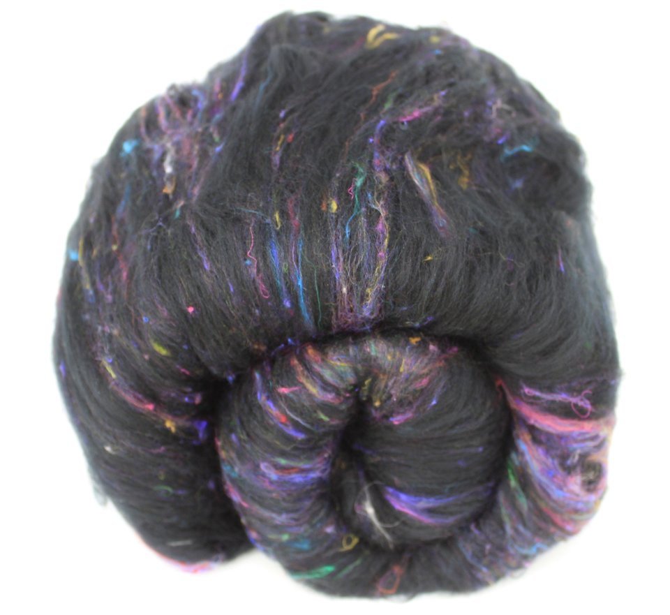 Spinning Fiber Batt - Merino / Sari Silk