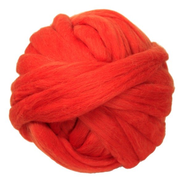 Commercially Dyed Roving | Corriedale | Burnt Orange