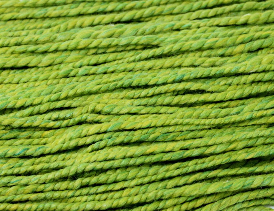 Handspun Yarn | Merino / Silk / Bamboo | Lemongrass