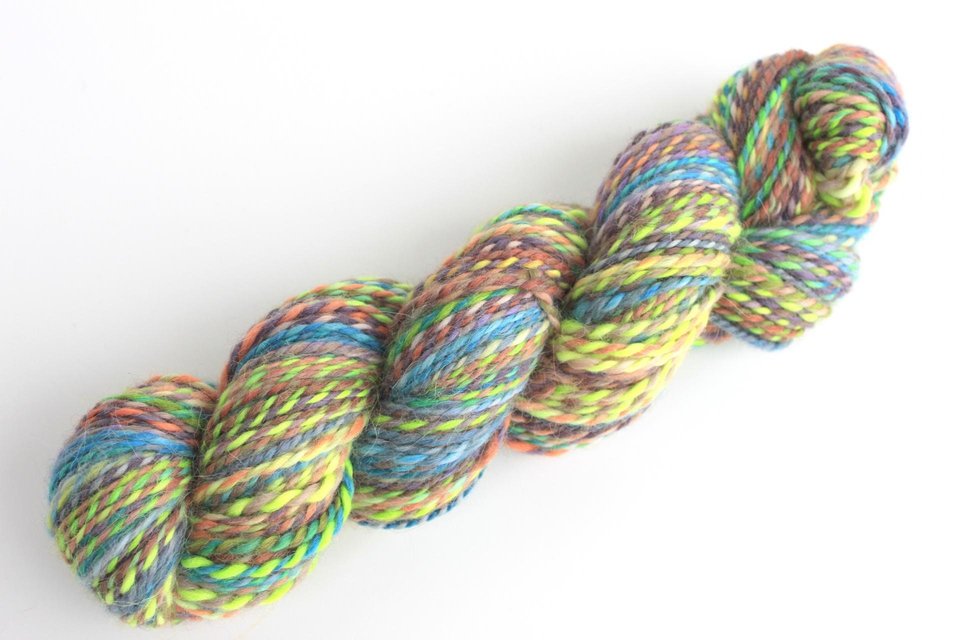 Handspun Yarn | Baby Alpaca | Roller Derby