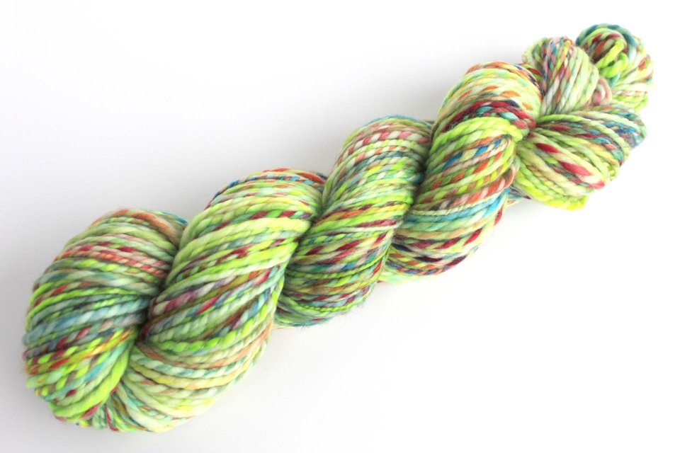 Handspun Yarn | Superwash Merino | Clown Barf