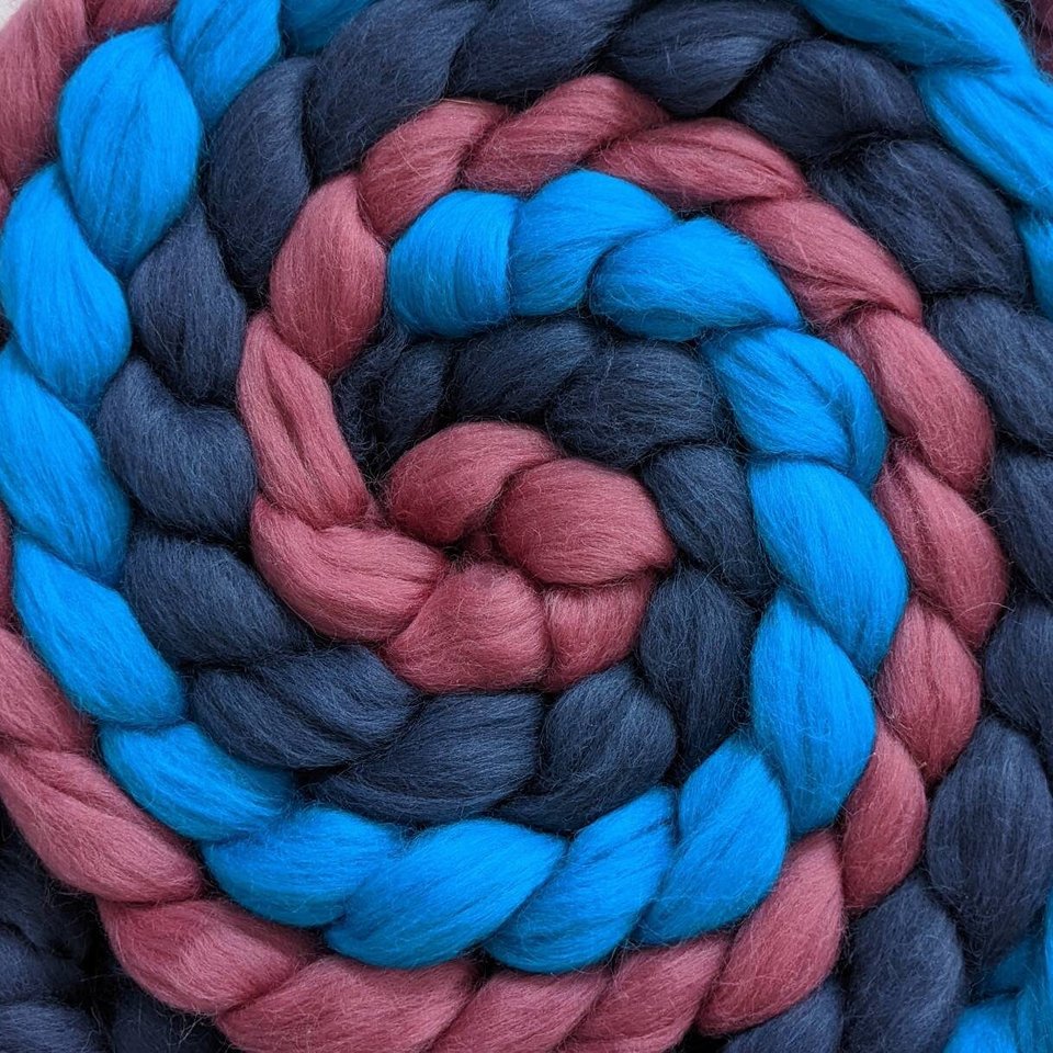 Corriedale Roving - Mixed Colours Top - Spinning Fiber