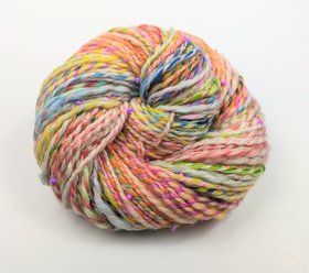 Handspun Beaded Yarn | SW Merino / Nylon / Bamboo