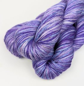Hand Dyed. Hand Painted Yarn - Mulberry Silk - Fingering Weight Yarn - Dreamscape