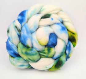 Hand Painted Top / Roving | Advent Day 12 | Superwash Merino | Meadow Lily