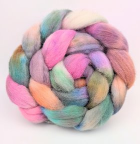 Hand Painted Top / Roving | Advent Day 11 | Cheviot | Fairy Glen