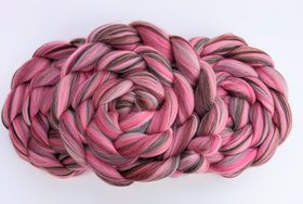 Merino Roving / Combed Top - Spinning Fiber - Custom Blended - Puppy Love