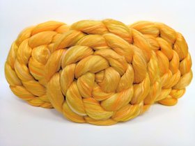 Merino Roving / Combed Top - Spinning Fiber - Custom Blended - Gold Rush