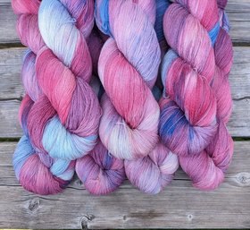Hand Dyed / Painted Yarn | Lace Weight | Merino / Silk | Rocket