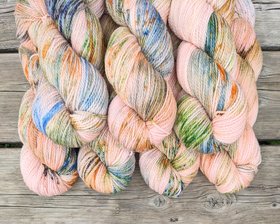 Hand Dyed / Painted Yarn | Fingering Weight |  SW Merino | Oink
