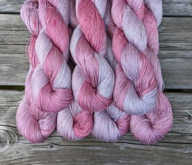 Hand Dyed. Hand Painted Yarn - Tencel - Lace Weight Yarn - High Society