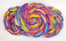 Blended Roving / Combed Top | Merino | Lollipop