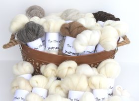 35 Breed Wool Fiber Sampler - Spinners Bundle - Needle Felting Kit