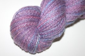 Handspun Twist Yarns | 2-Ply | Merino / Silk | Pretty Pansies