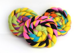 Merino Roving - Combed Top - Spinning Fiber - Custom Blended -  Rock Out