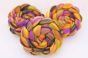 Merino Roving / Combed Top - Spinning Fiber - Custom Blended - The 13th Floor