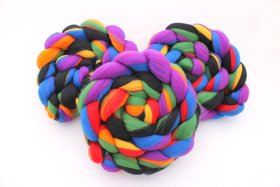 Merino Roving / Combed Top - Spinning Fiber - Custom Blended - Toucan Sam