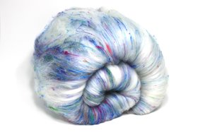 Spinning Fiber Batt | Art Batt | Polwarth / Merino / BFL / Sari Silk