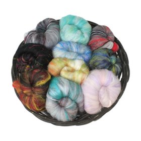 Luxury Mini Batt Set - Spinning Fiber -  Mystery Wool Batts