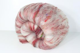 Spinning Fiber Batt | Art Batt | Polwarth / Merino / BFL / Sari Silk