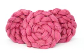 Merino / Firestar Roving - Combed Top - Commercially Blended - Spinning Fiber - Cream Soda