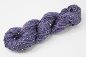 Handspun Beaded Yarn | Merino / Muga Silk / Flax | Galaxy
