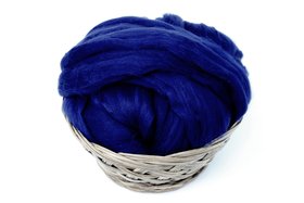 Commercially Dyed Roving | Acrylic | Navy Blue